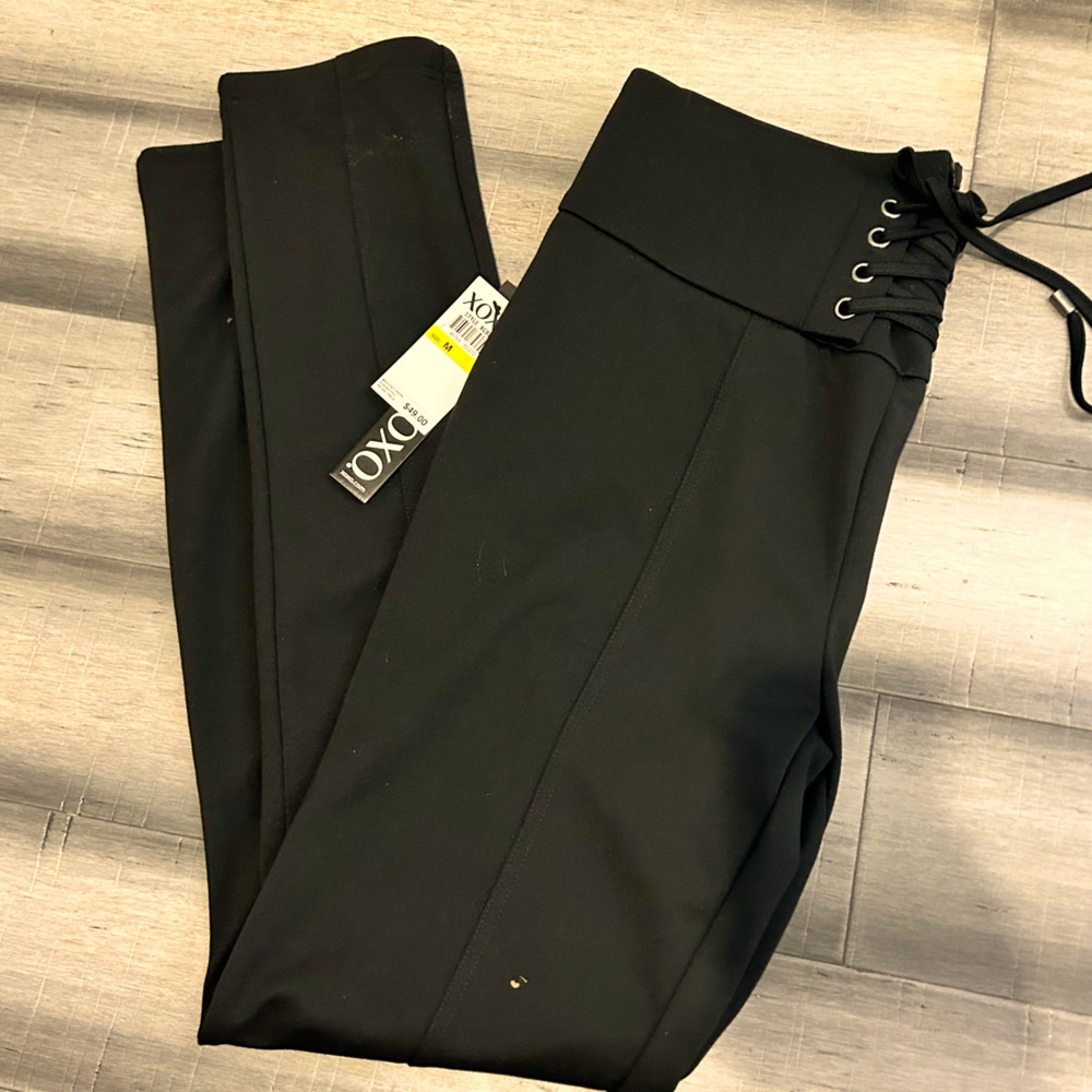 Xoxo straight black dress pants